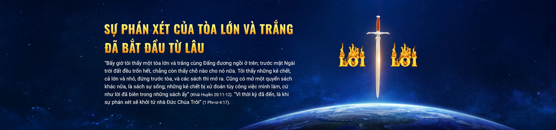 Sự phán xét của tòa lớn và trắng đã bắt đầu từ lâu
